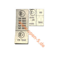 SET - ECE Regulation - E standard - Aluminium foil - from...