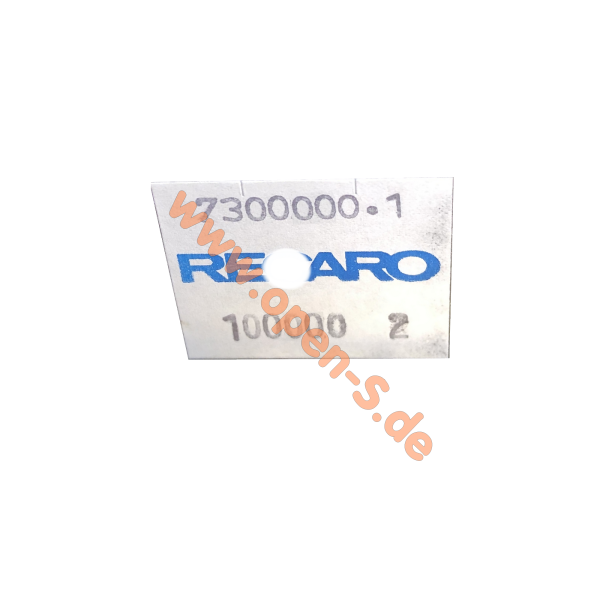 RECARO Sitzschienen Ident Aufkleber - individuell