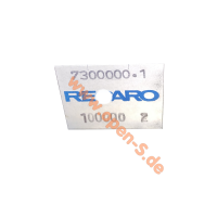 RECARO Sitzschienen Ident Aufkleber - individuell