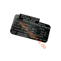 Emissions adhesive label - Catalyst - 997