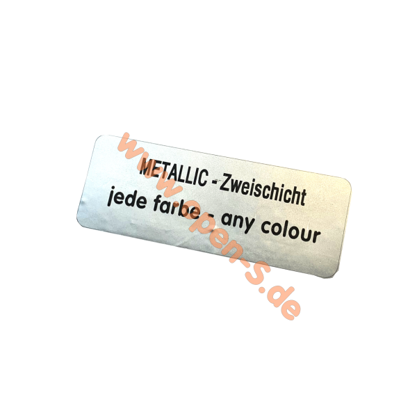 Schild Lackcode - VW - Metallic Zweischicht - ALLE FARBEN