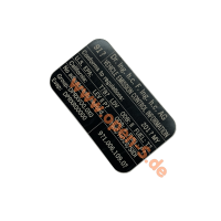 Emissions adhesive label - Catalyst - 991