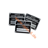 Schild Kunstharzlack - Aluminium - 1953 bis 1981 - individuell graviert
