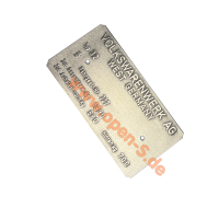 VW - Plaque didentification USA personnalisée - Aluminium