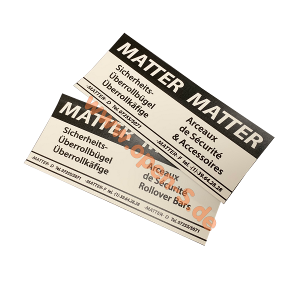 MATTER Herstellersignet - groß