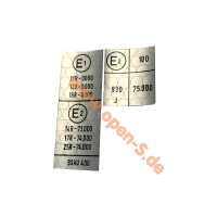 SET - ECE Regulation - E standard - Aluminium foil - pre...