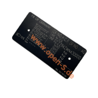 Plaque signalétique individuelle en aluminium -...